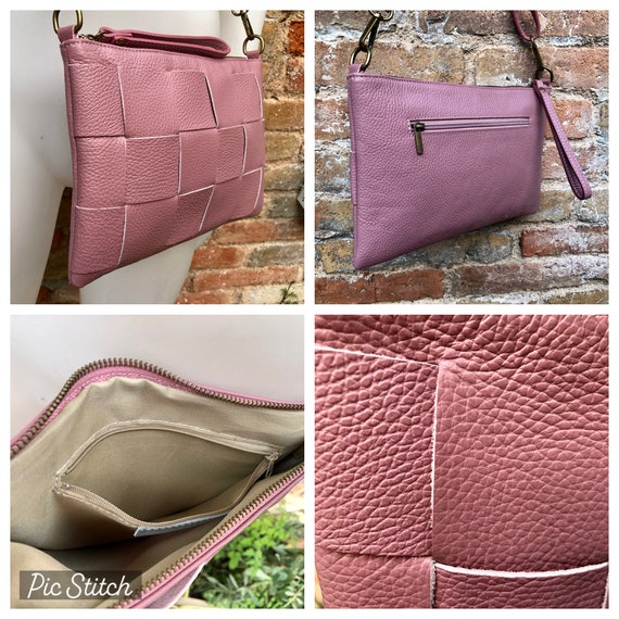Green leather crossbody bag | Buy olive green leather purse | Kalpané