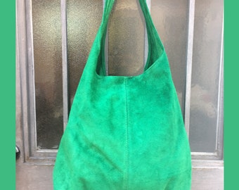 Large TOTE Leather Bag in GREEN . Genuine Leather SLOUCH Bag. Boho Bag. Laptop Bags in Suede.large Suede Leather Bag.green Suede Shopper Bag - Etsy Large TOTE Leather Bag in GREEN . Genuine Leather SLOUCH Bag. Boho Bag. Laptop Bags in Suede.large Suede Leather Bag.green Suede Shopper Bag - Etsy