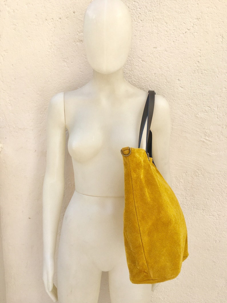 mustard yellow leather bag