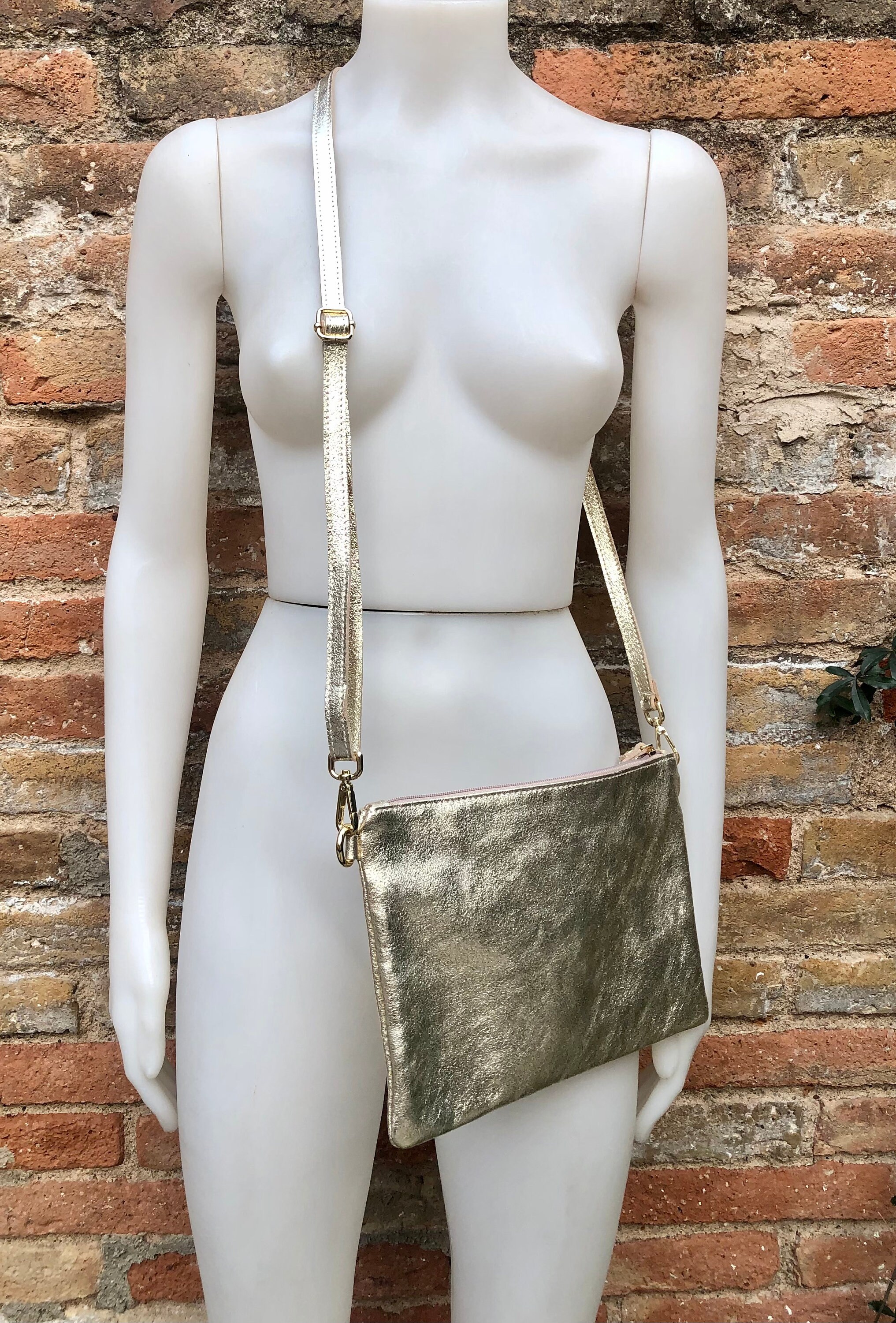 Gold smith leather crossbody bag hotsell