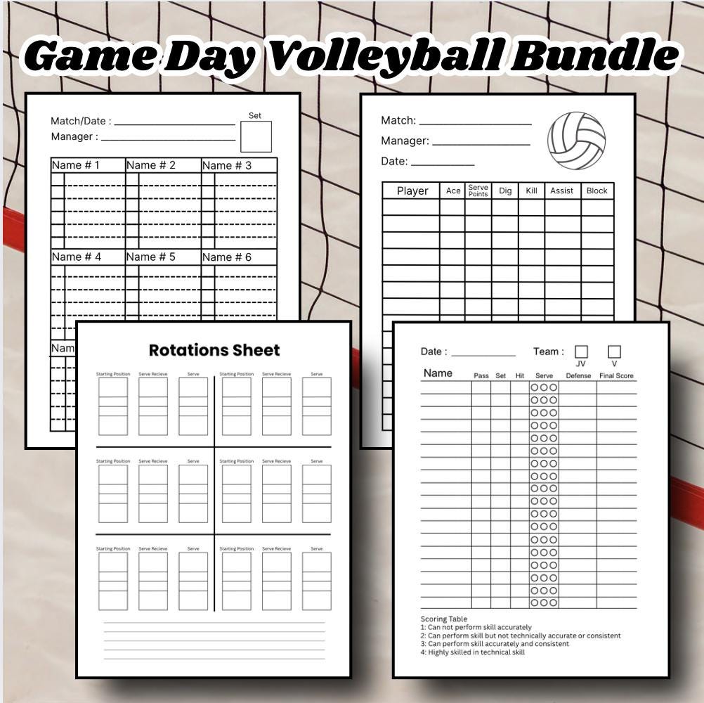 Volleyball Evaluation Sheet Canada