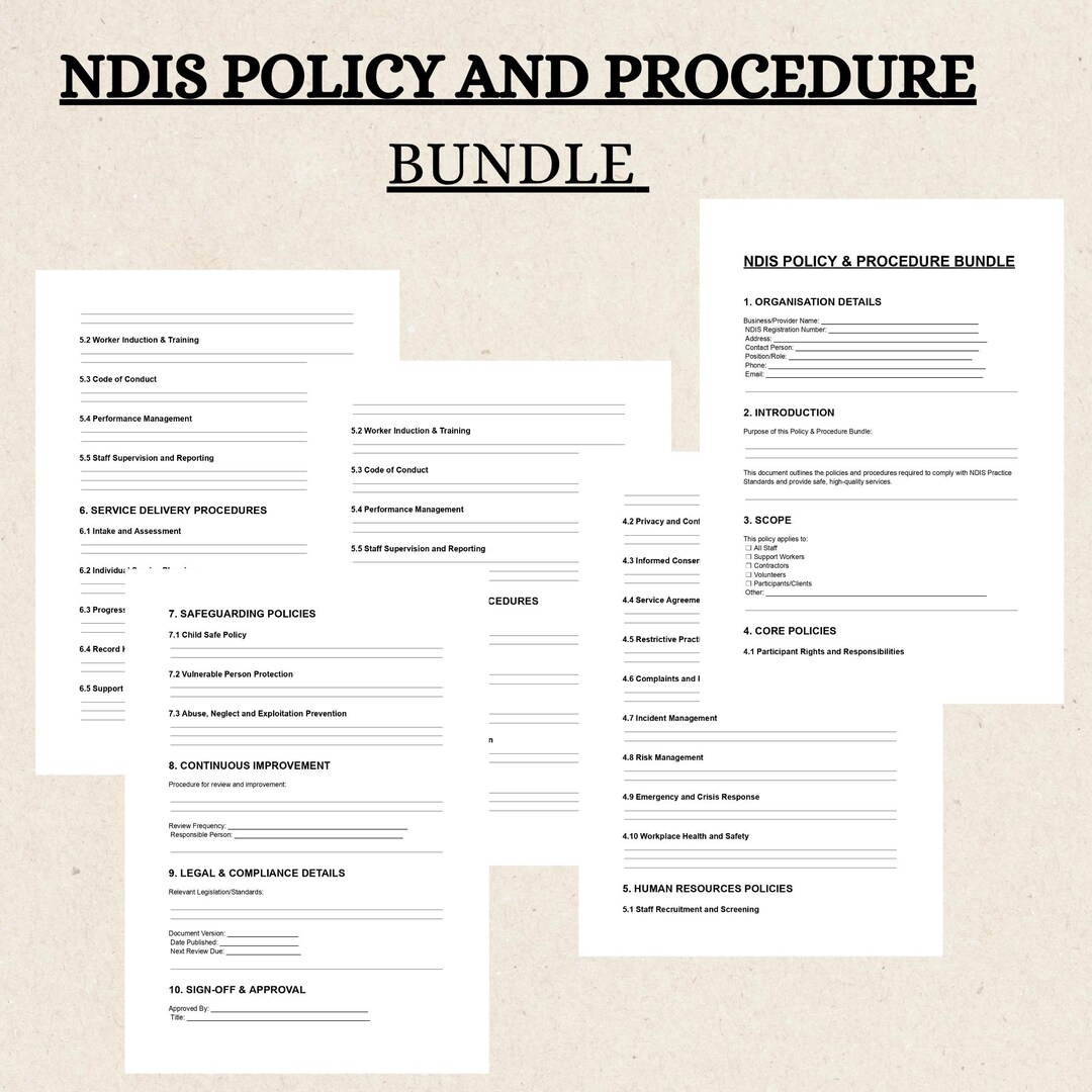 Ndis Mobilization Checklist.pdf NDIS Policy & Procedure Bundle | Compliance and Governance Provided ...