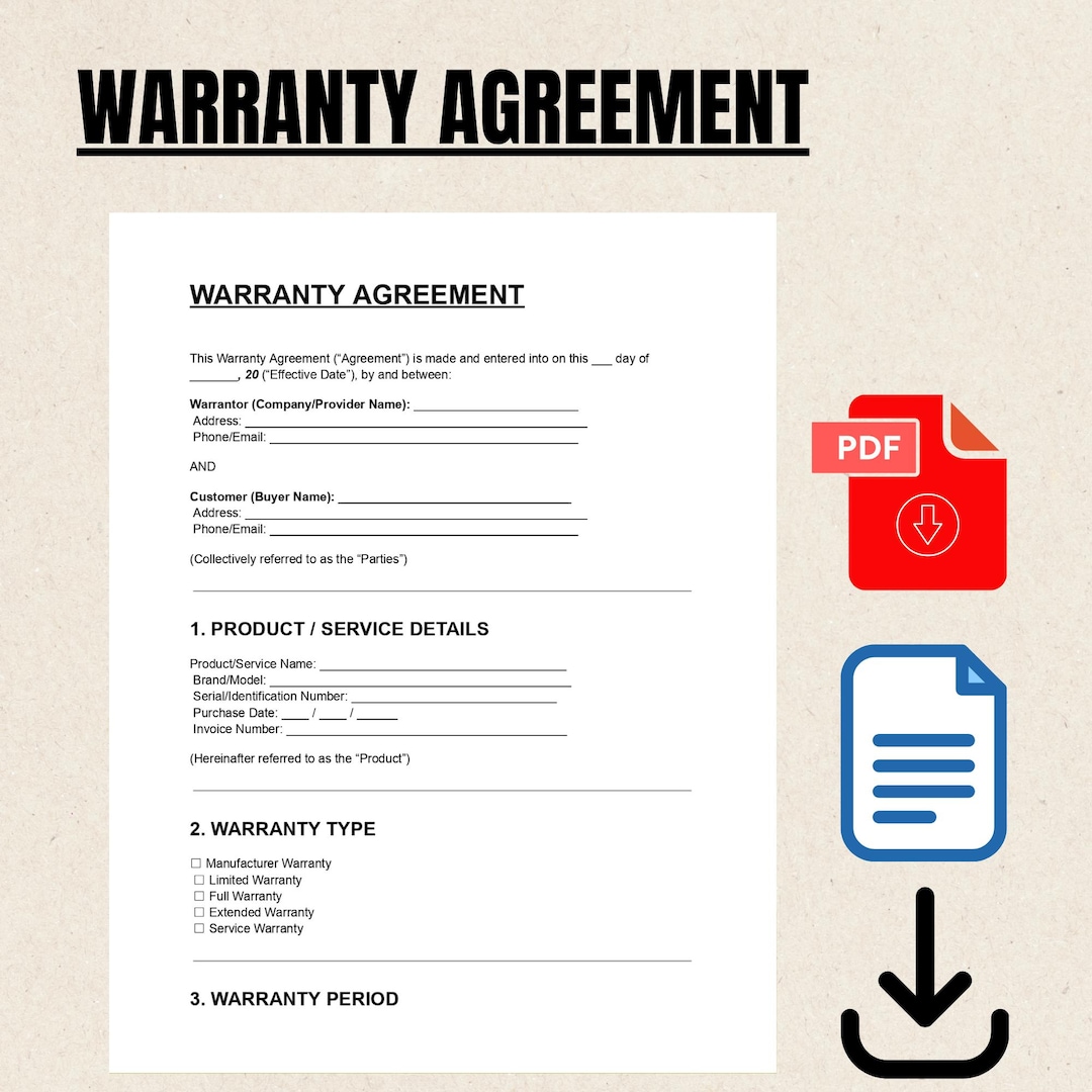 Image 4 for Car Warranty Agreement Template