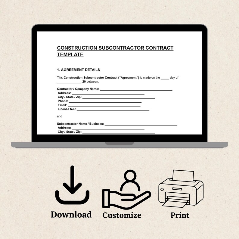 construction contrac,subcontractor,subcontracting,construction form,per job,construction agree,agreement form,agreement template,contract form,contract template,legal form,general contractor,subcontracting contr