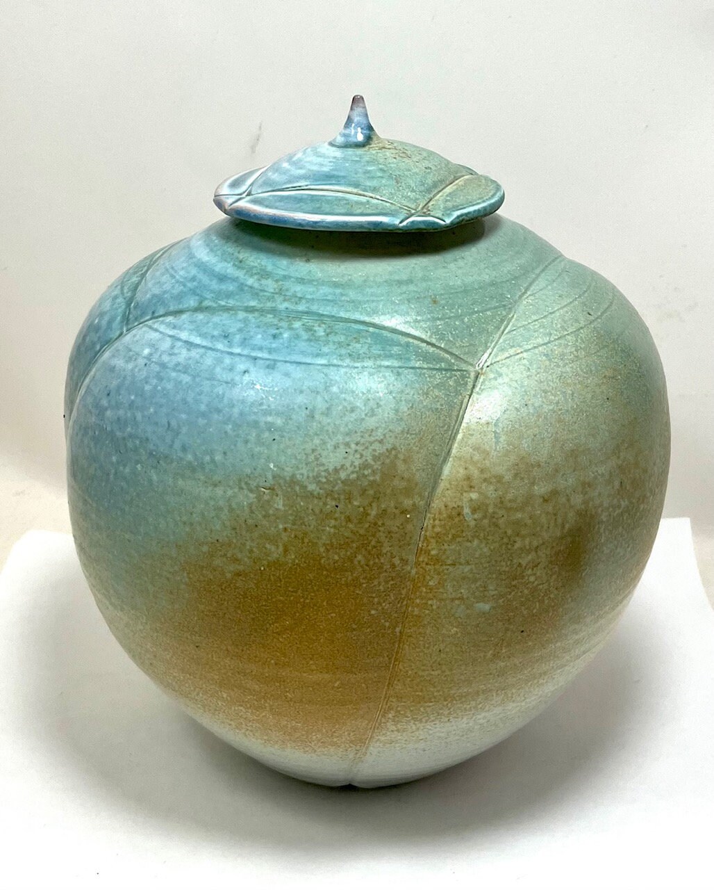 Turquoise Porcelain Jar With Lid by David Voorhees Pottery Etsy