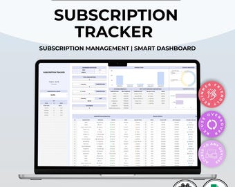 Abonnement-Tracker | Rechnungs- und Verlängerungs-Tracker, Ausgaben-Dashboard, Monatsmanager