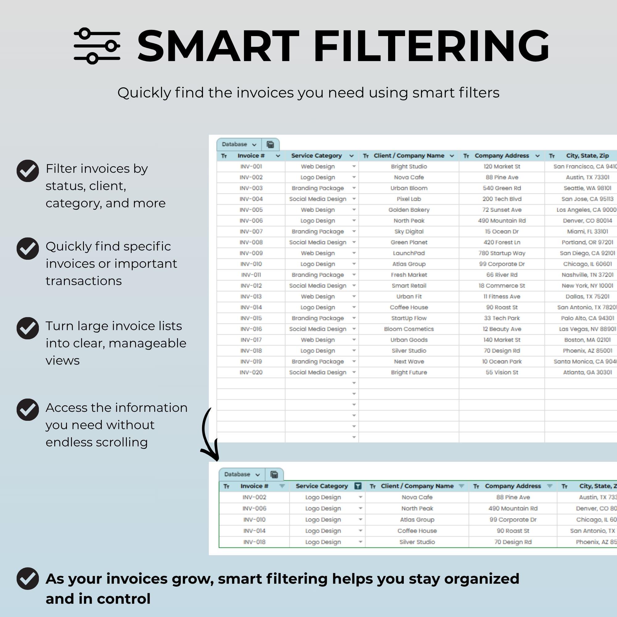 Invoice Tracker Google Sheets Template | Payment Tracker, Small ...