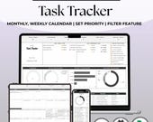 Task Tracker Google Sheets | To Do Spreadsheet, Weekly, Monthly Planner, Team Manager, Deadline Tracker