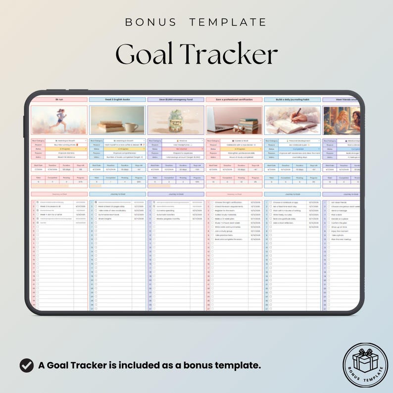 Google Sheets Time Tracking Template | Monthly Planner With Category ...