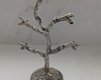 Vintage silver plated ring tree