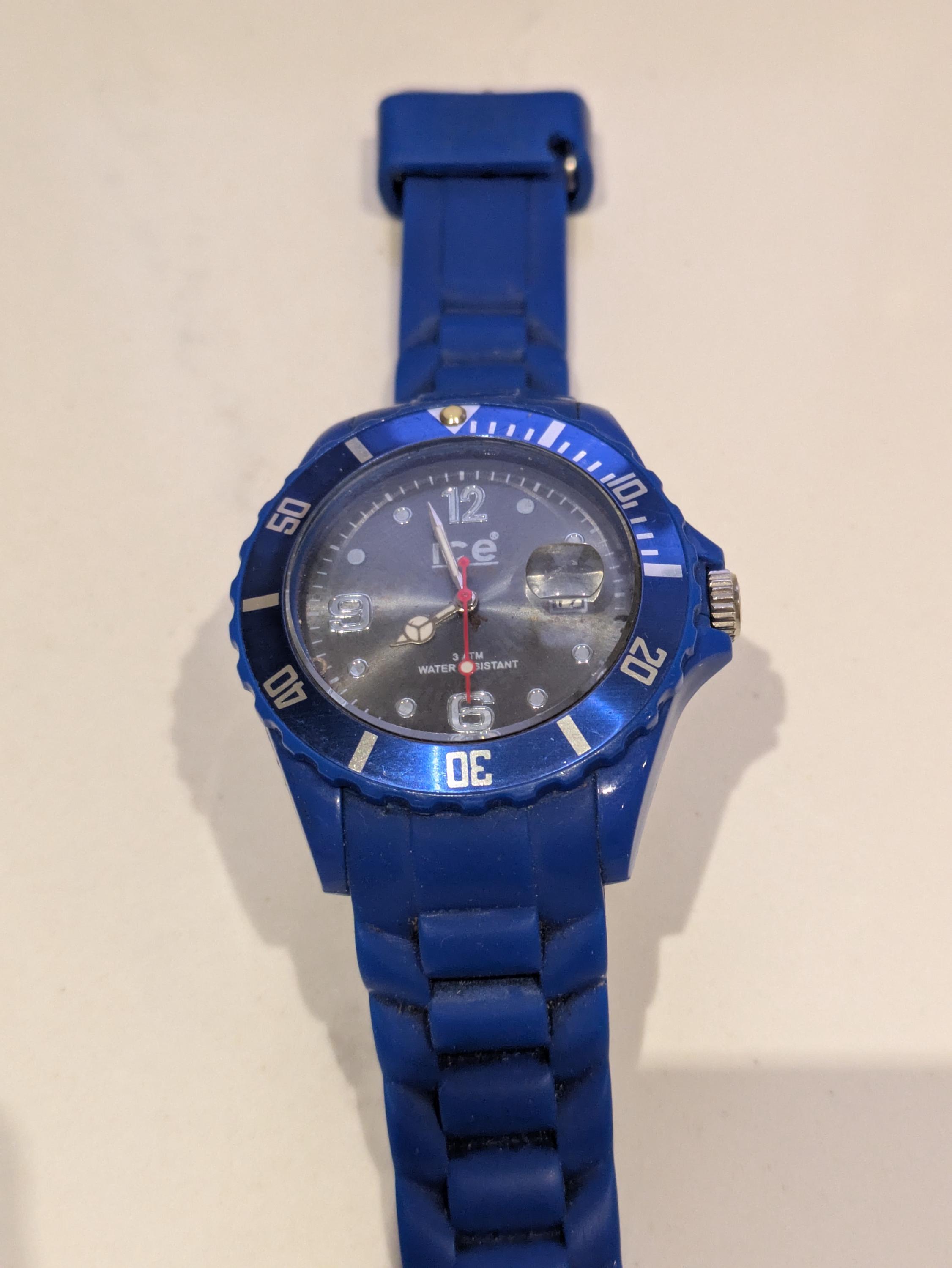 Mens Blue Silicon Blue 