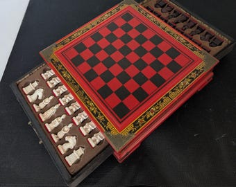 Juego de ajedrez vintage con temática del Ejército de Terracota