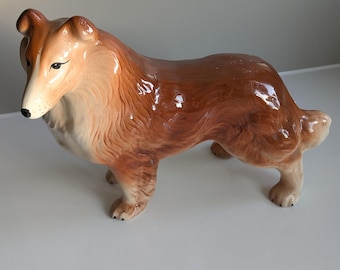 Vintage ceramic Melba ware Collie 22 x 18CM