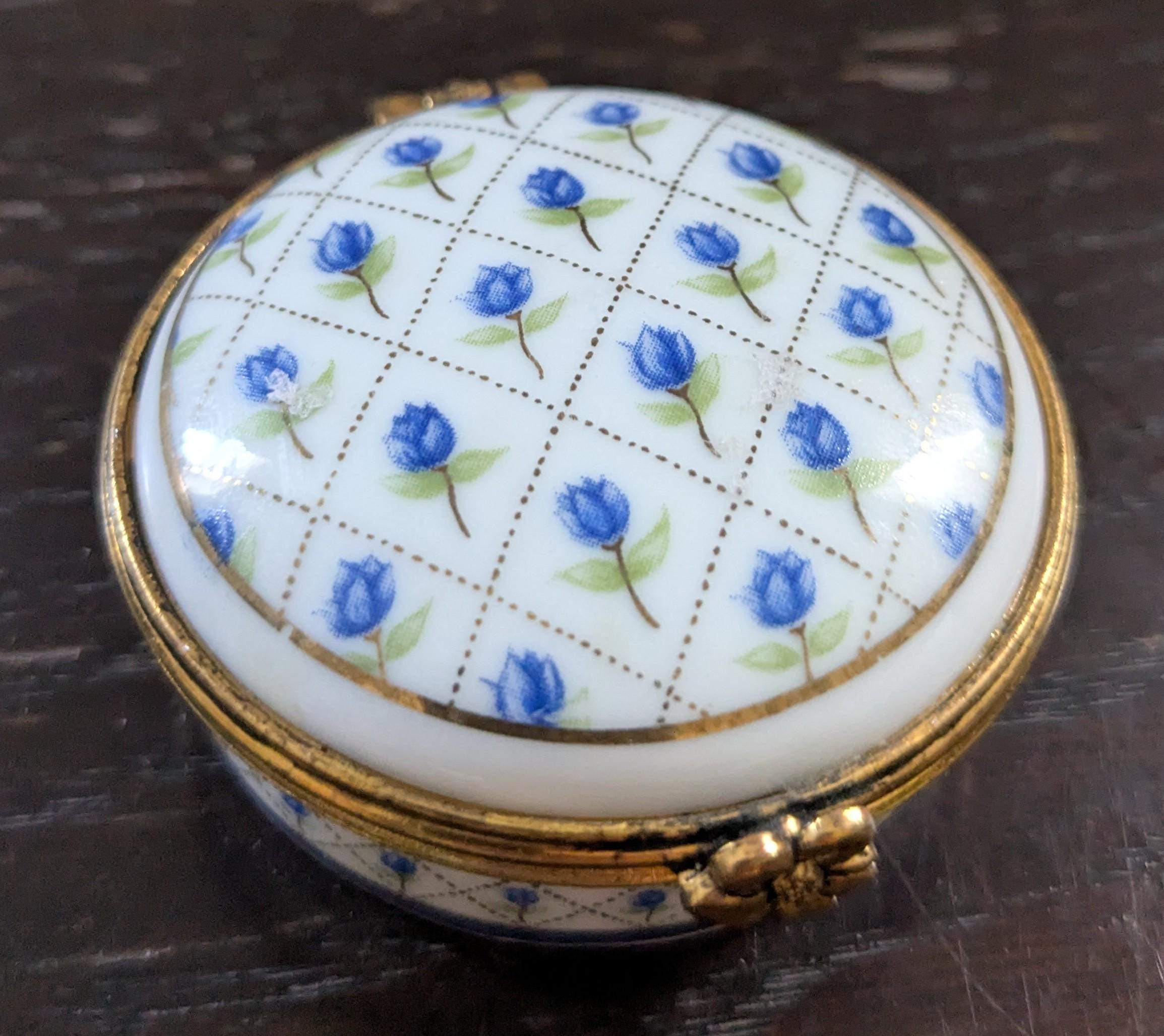 Porcelain Pill Box - Etsy