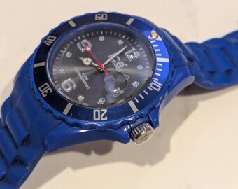 Reloj de silicona azul "Ice" para hombre