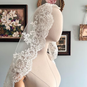Pearl Veil Comb - Etsy display picture 3