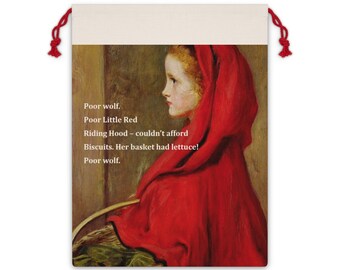 Little Red Riding Hood Huge Gift Bag | Vintage Fairy Tale Print
