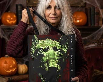 Man is Wolf to Man Book Cover Tote/Grocery Bag