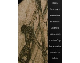 Prayer Poster from an Original Poem, Inspirational Wall Art Poster, Religious Home Accent, Christian Gift