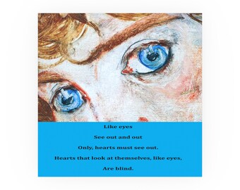 Blue Eye Poetry poster | Satin and Archival Matte Posters