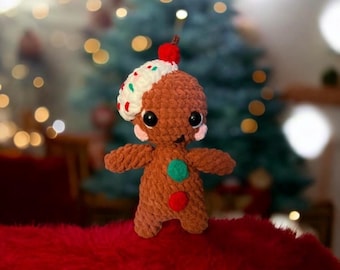 Frosted Gingerbread Boy Pattern