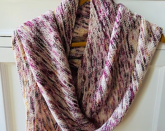 Merino wool shawl, hand knit wrap, handmade scarf