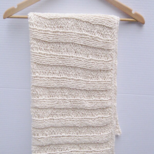 Organic cotton blanket antique white