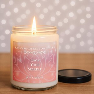 Scented Soy Candle: Pure Inspiration, Self-Love, Mindful Gift