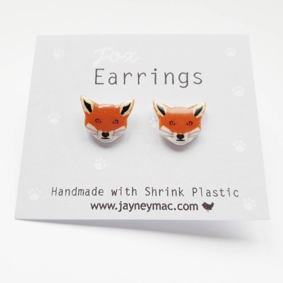 Etsy shop fox earrings