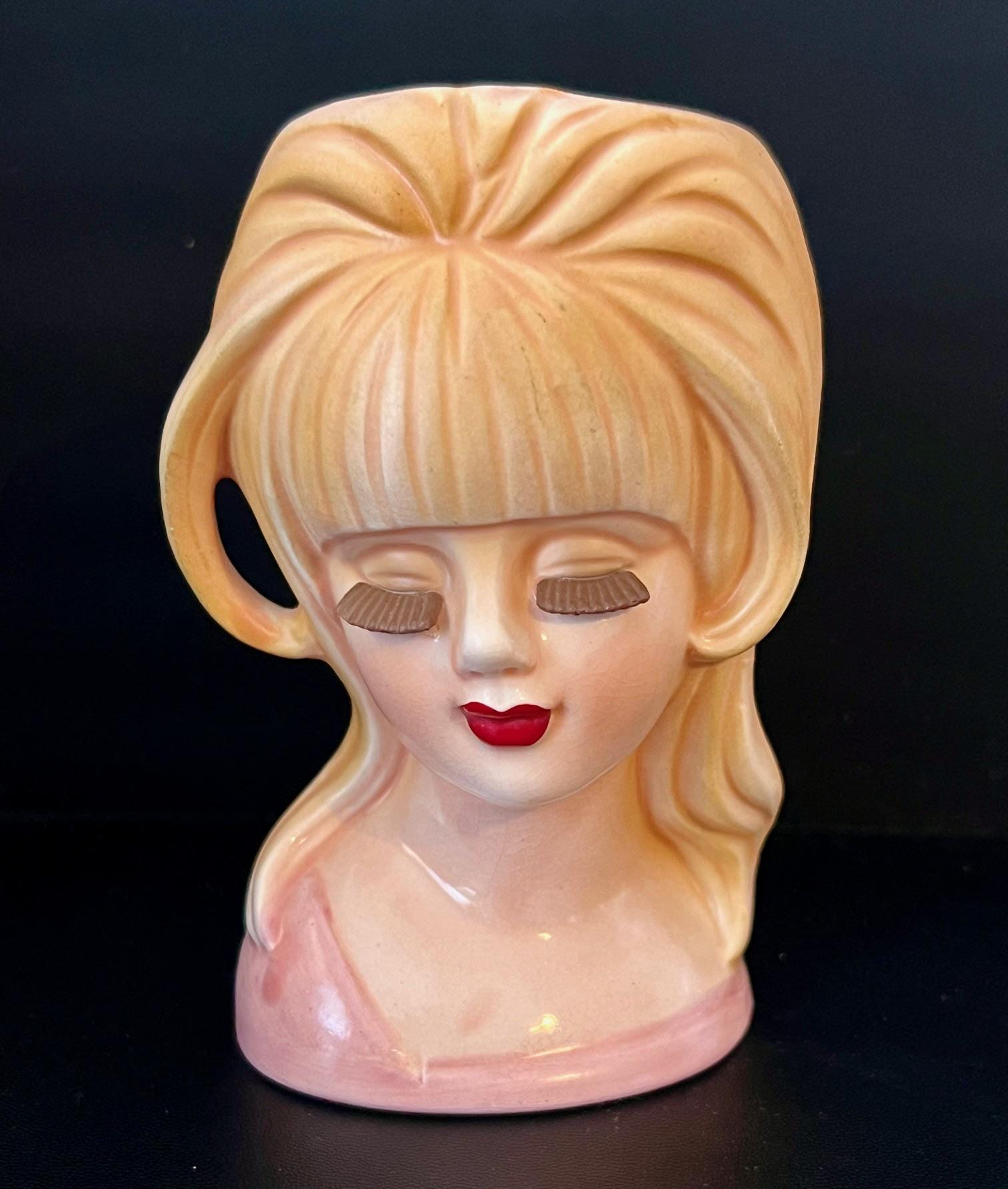 Japan Vintage Lady Head Vase - Etsy