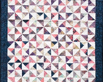 Girlanden-Quiltmuster: PDF-Quiltmuster in Einzelbettgröße