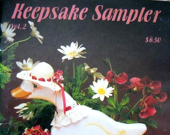 Keepsake Sampler Volume 2 Decorative Painting Book, by Charlene Stempel and Sue Scheewe, Vintage 1986 Tole Painting Patterns