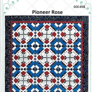 Pioneer Rose PDF Download Quilt Pattern, Curlicue Creations Quilting Pattern Throw Size Applique Quilt Pattern Sewing image 2