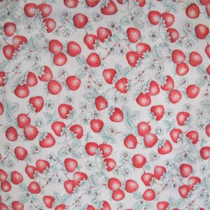 Strawberry Quilt Fabric, 100 Percent Cotton, Fabric by the Yard, Quilting Material Sewing Bild 12