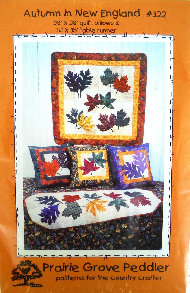 Autumn in New England Quilt Pattern by Prairie Grove Peddler Etsy