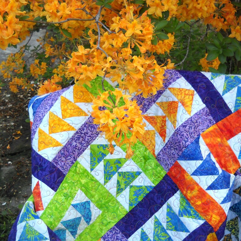 Any Which Way PDF Quilt Pattern: Flying Geese Twin Size - Etsy