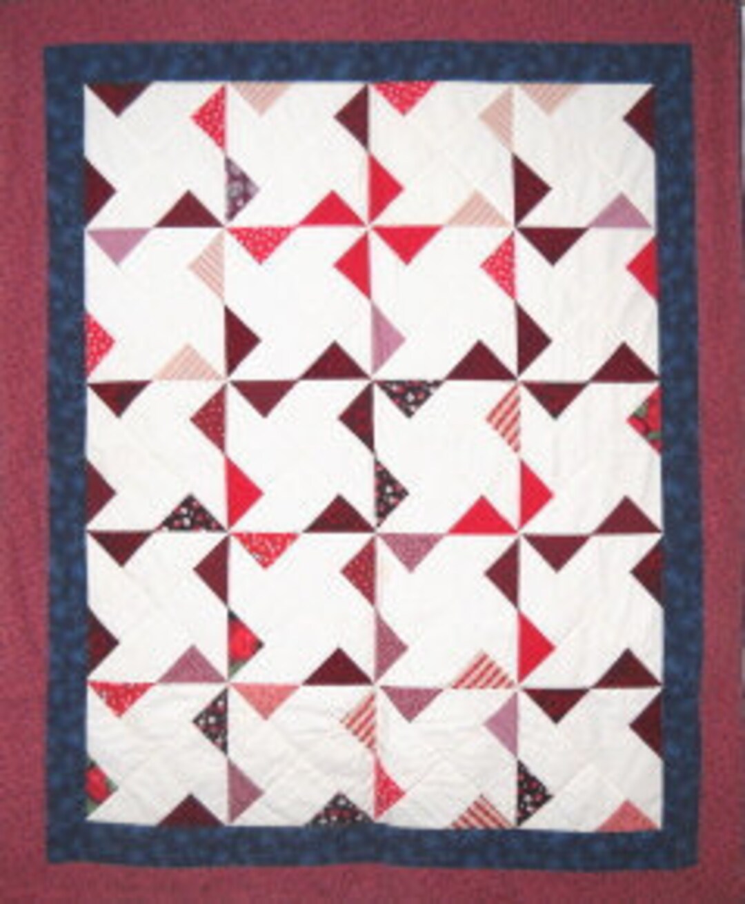 Pinwheel X PDF Download Quilt Pattern by Curlicue Creations - Etsy