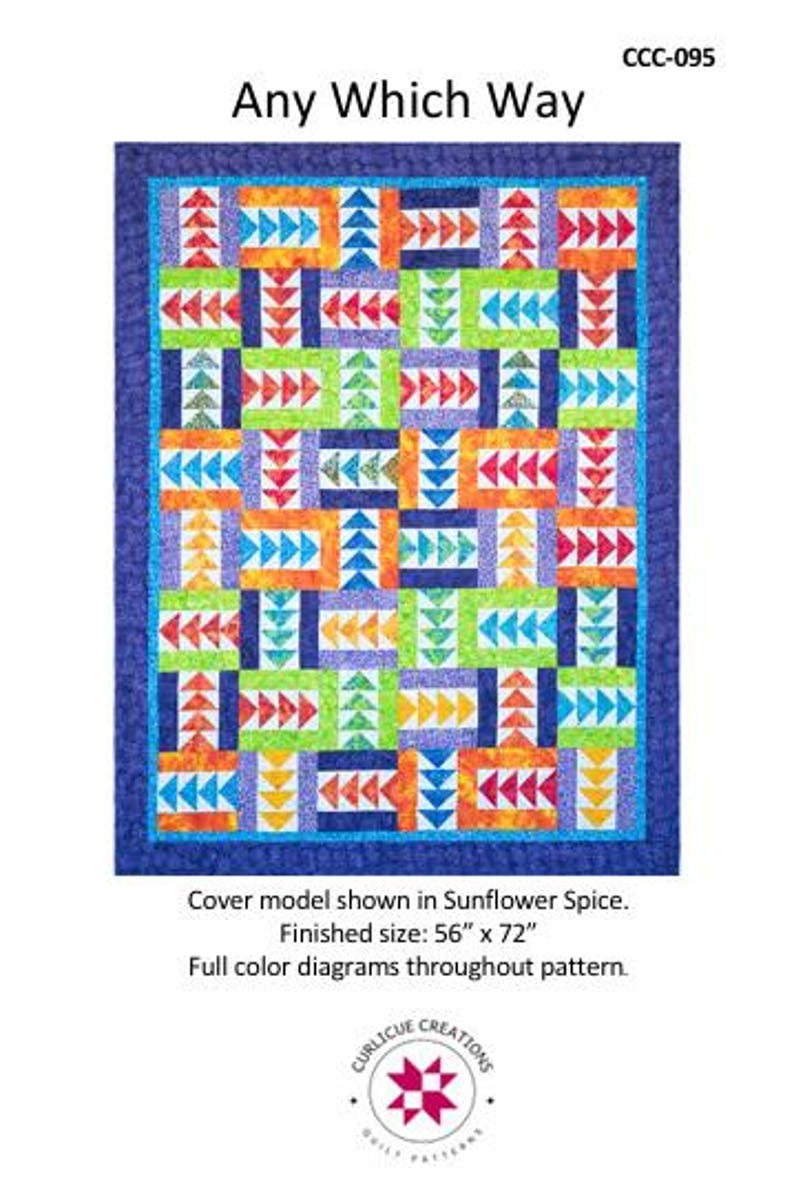Any Which Way Quilt Pattern: Flying Geese Twin Size - Etsy
