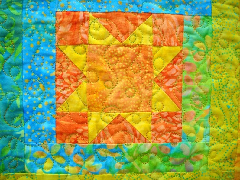 Log Cabin Under the Stars Quilt Pattern by Curlicue Creations Etsy