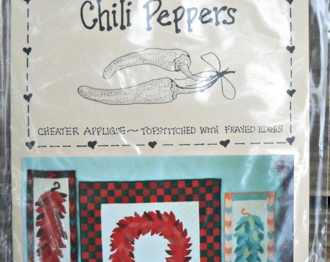 Chili Peppers Quilt Pattern by by Jupiter Etsy