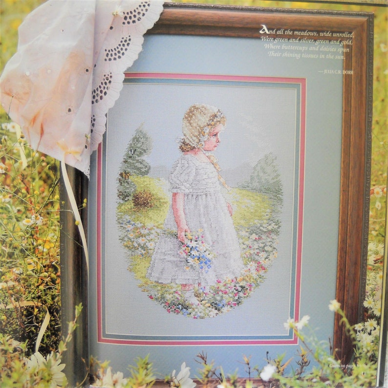 Beyond the Garden Gate Cross Stitch Book, Leisure Arts, Vintage 1998, Cross-Stitch Patterns, Floral Cross Stitch Patterns image 6