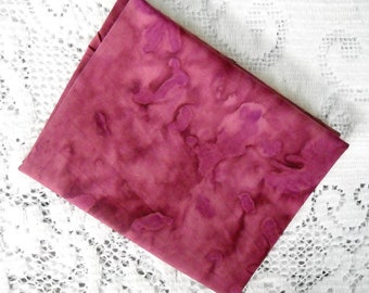 Raisin Batik Quilt Fabric 100 Percent Cotton by Island Batik Fat Quarter Cut, Purple Quilting Fabric, Precuts