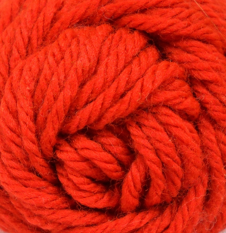 Roses Creslan Acrylic Yarn Color Rust 123 Acrylic Yarn 3.5 oz 99 g Worsted Weight Yarn Orange Red Yarn Knitting Crochet Vintage Yarn