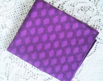 Purple Spot Tone on Tone Quilt Fabric, Vintage, Destash, 100 Percent Cotton, Fat Quarter Cut,  Precuts
