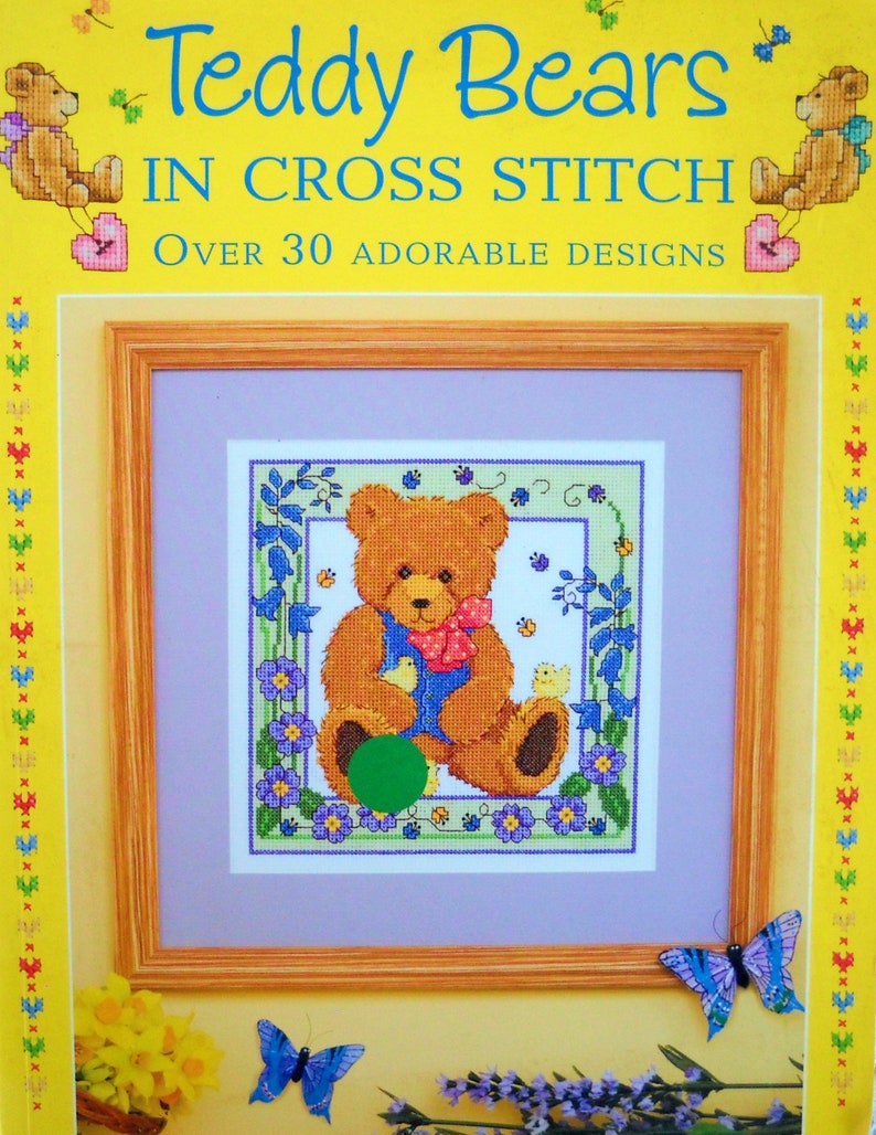 Teddy Bears in Cross Stitch Book David and Charles Etsy