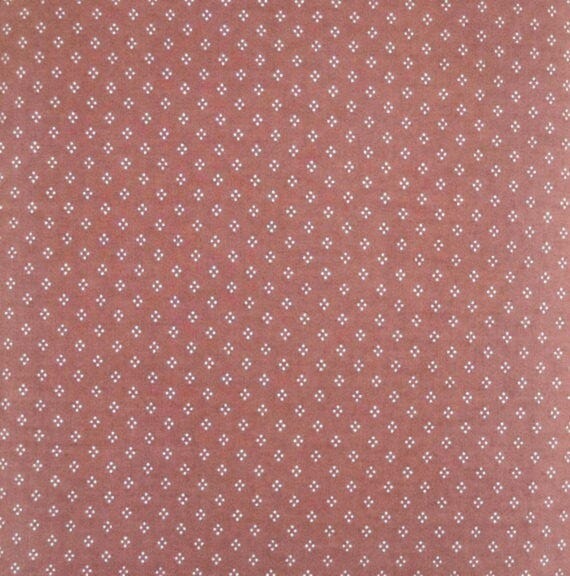 Pink Diamond Dot Fabric, Cotton Polyester Blend, Sewing Material