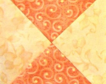 Enkelt timglasmönster för quiltblock, lapptäcksquiltning (PDF-nedladdning)