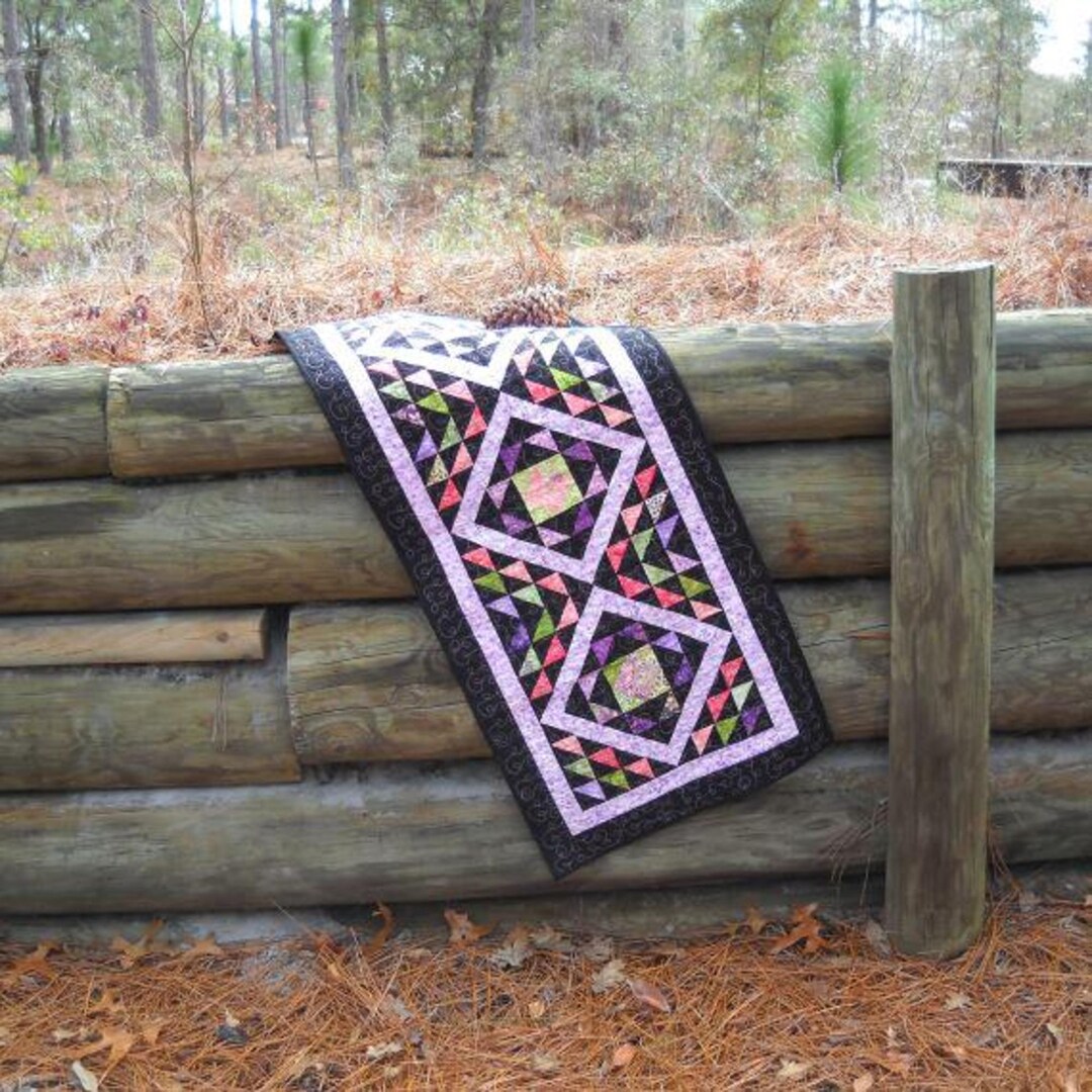 Verdant Table Runner Quilt Pattern, Curlicue Creations, Quilting ...