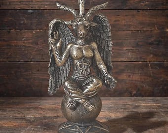 Baphomet Resin Statuette, Esoteric Symbolism, Occultism, Paganism, Horned God
