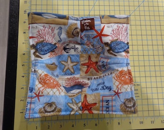 Junto al mar - Funda acolchada para cuenco de microondas
